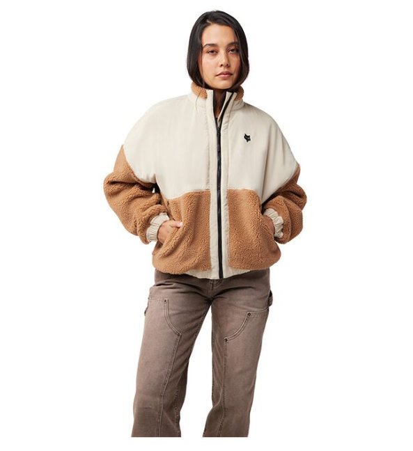 BLUZA FOX LADY SURVIVALIST SHERPA FULL ZIP WALNUT