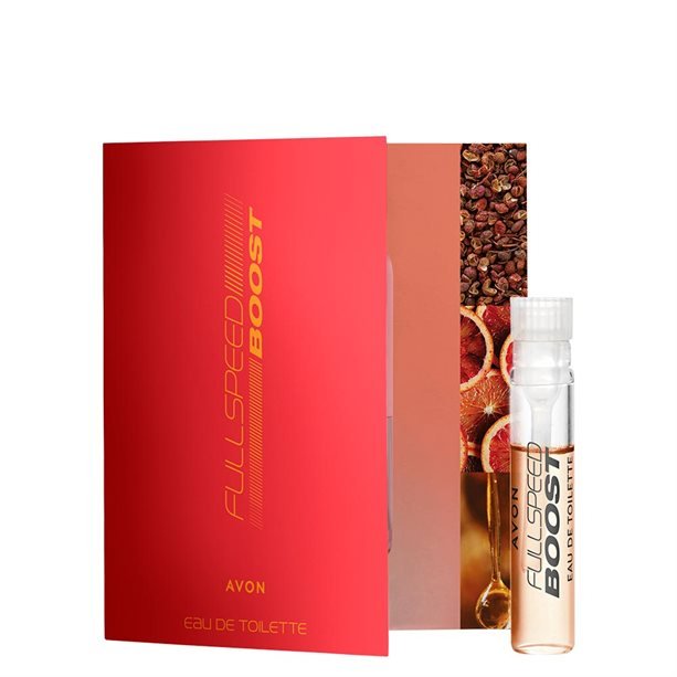 Avon Woda toaletowa Full Speed Boost ulotka z próbką 0,6ml