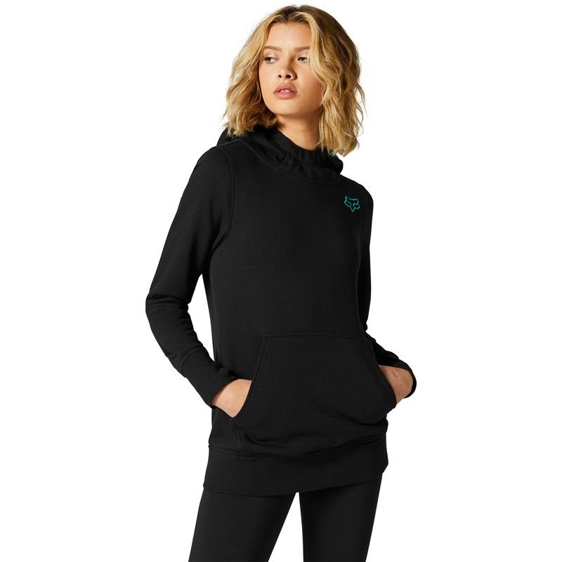 BLUZA Z KAPTUREM FOX LADY QUALIFY BLACK