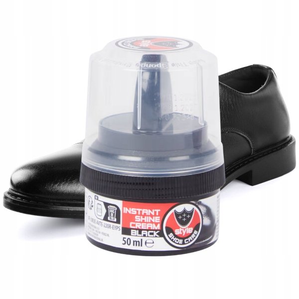 Krem do pielęgnacji obuwia z gąbką Krem Do Butów Czarnych