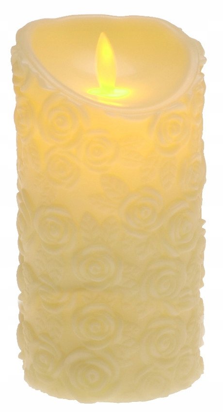 ŚWIECA LED Na Baterie 15cm Wkład Do ZNICZA Efekt PŁOMIENIA Świeczka 4374