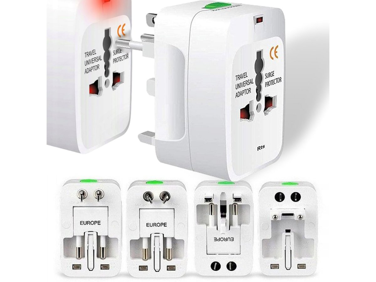 Uniwersalny Adapter Przejściówka Usa Uk Eu Cały Świat Wtyczka Gniazdo