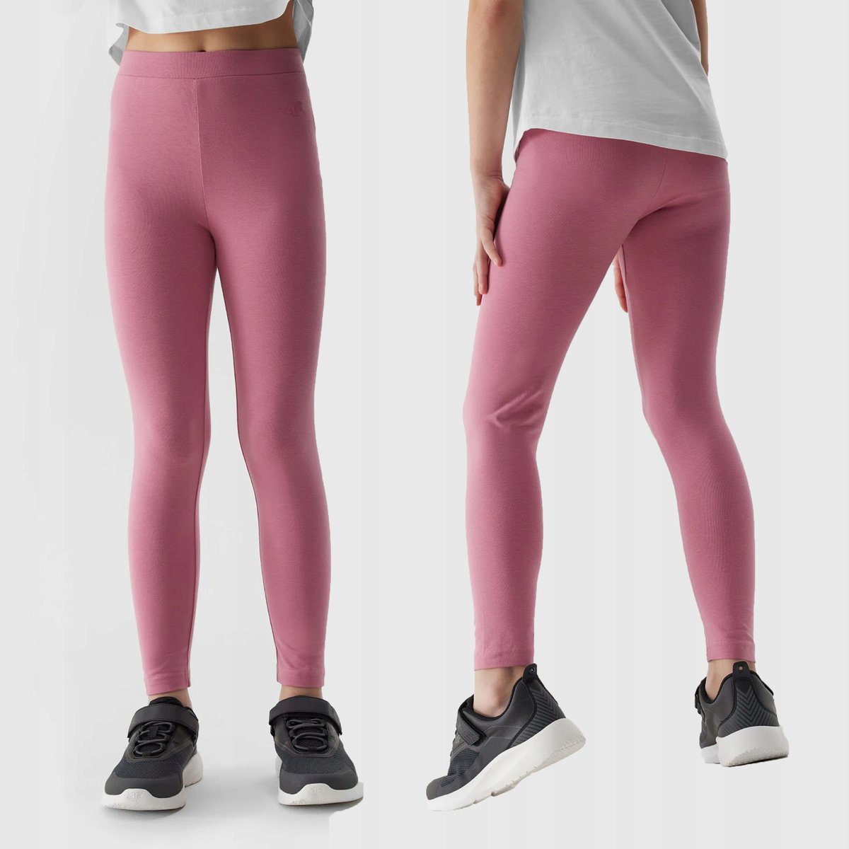 4F LEGGINSY DZIEWCZĘCE DZIANINOWE DŁUGIE DZIECIĘCE SS24