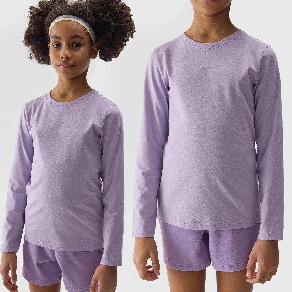4F BLUZKA DZIEWCZĘCA LONGSLEEVE DZIECIĘCA JUNIOR SS24