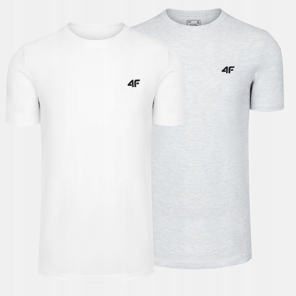 T-SHIRT MĘSKI 4F KOSZULKA BAWEŁNIANA SPORTOWA BASIC ZESTAW 2SZT KOMPLET