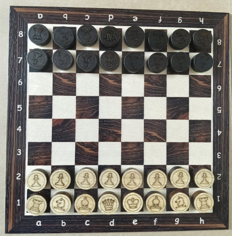 Deska szachowa mini/ Plansza szachowa/ plansza z figurami/ szachy/warcaby