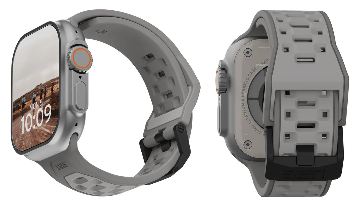 UAG Civilian - silikonowy pasek do Apple Watch seria: 1-3, 42mm / 4-6 & SE 1-2, 44mm / 7-9, 45mm / 10, 46mm / Ultra 1-2, 49mm (titanium)
