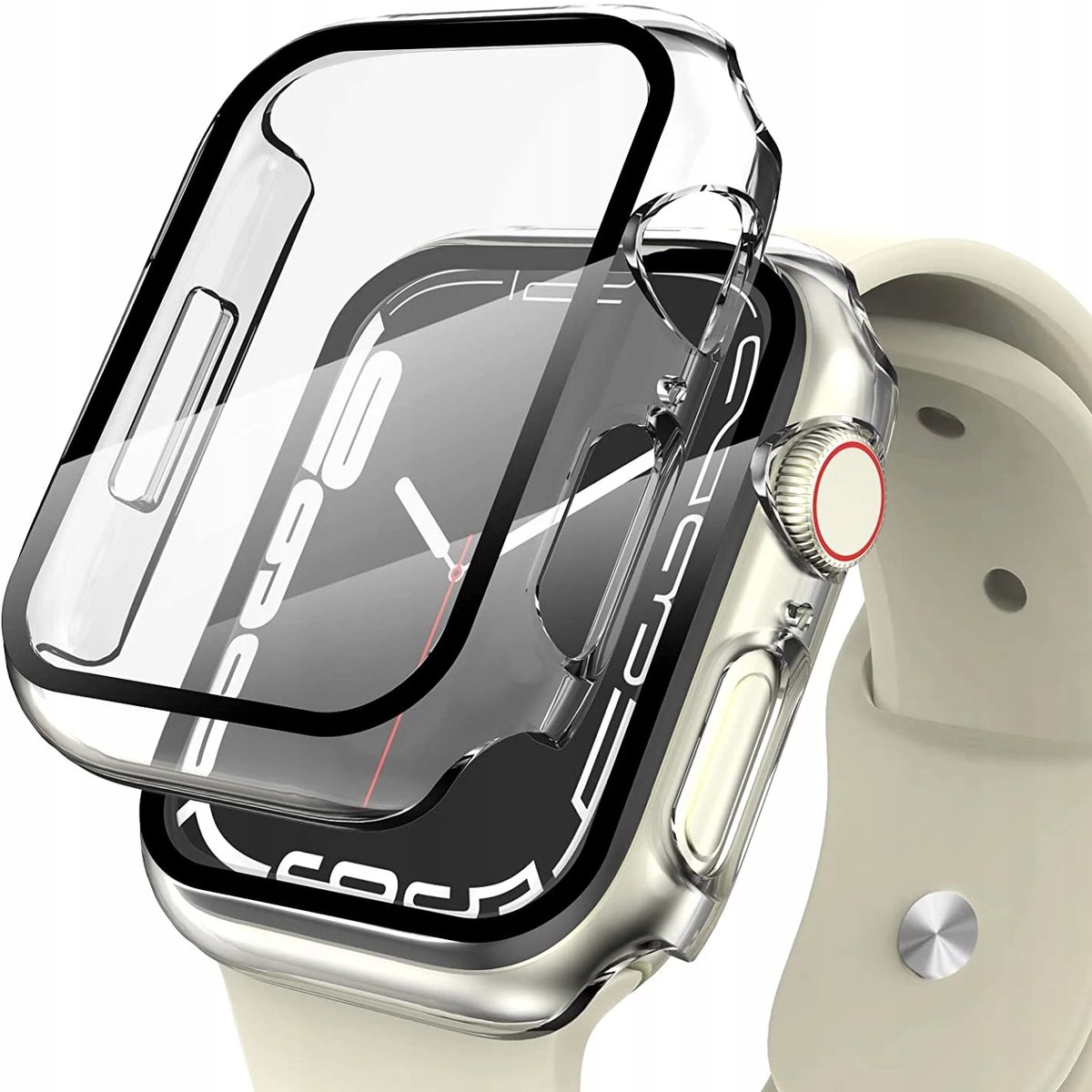 ETUI/ NAKŁADKA/ OBUDOWA ZE SZKŁEM NA EKRAN DO APPLE WATCH /7/8/9 45mm