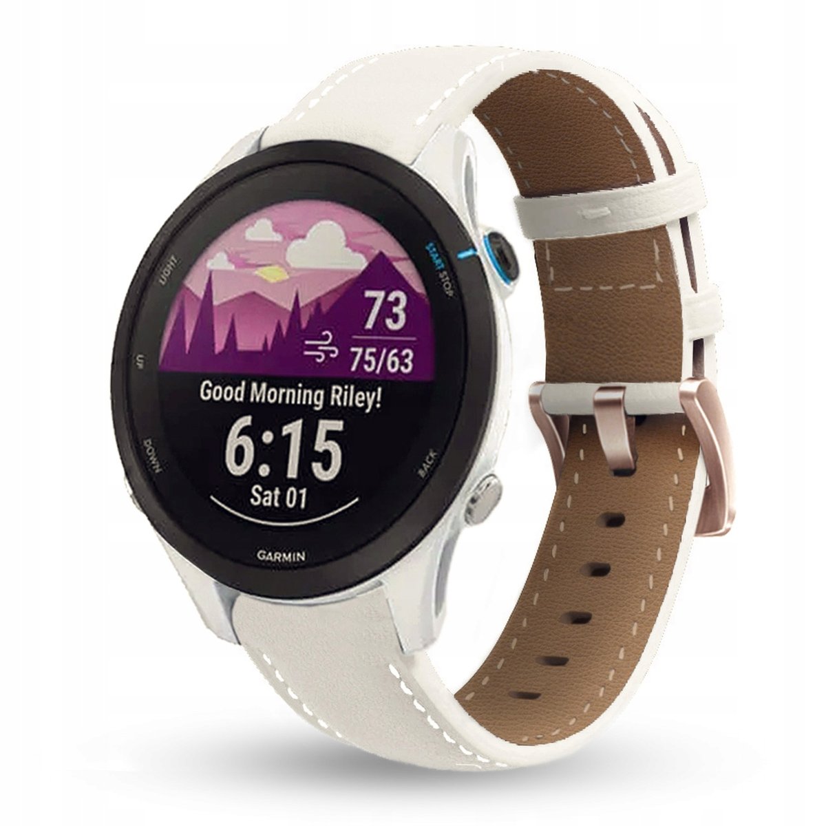 PASEK SKÓRZANY DO GARMIN VENU 2s 3s FORERUNNER 255s 265s VIVOACTIVE 3s 4s