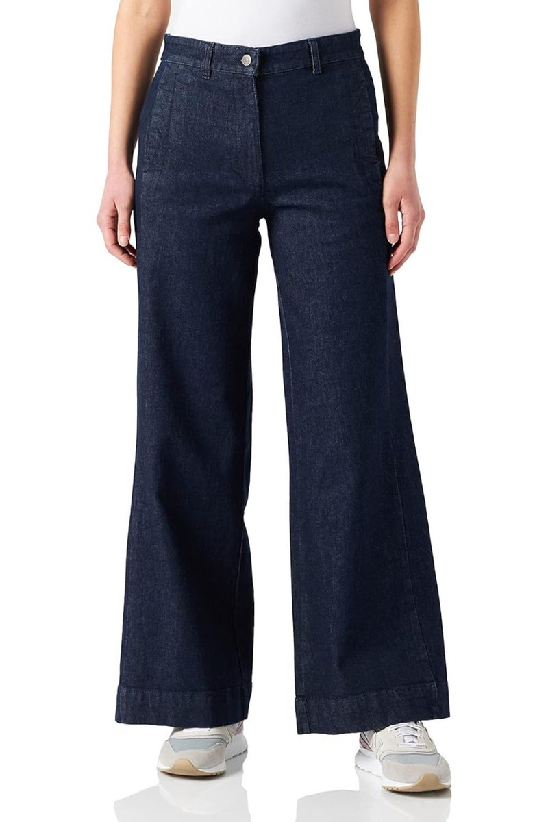 Spodnie damskie Naf Naf Gipsy jeansowe palazzo-XS