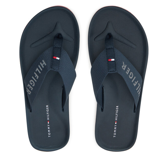 Japonki Tommy Hilfiger Comfort Hilfiger Beach Sandal FM0FM05341 Granatowy