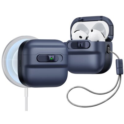 Etui na słuchawki ESR Pulse HaloLock MagSafe do Apple Airpods 4 Niebieski
