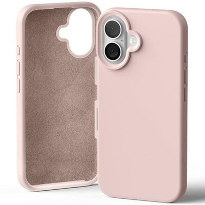 Etui MERCURY Silicone do Apple iPhone 16 Piaskowy róż