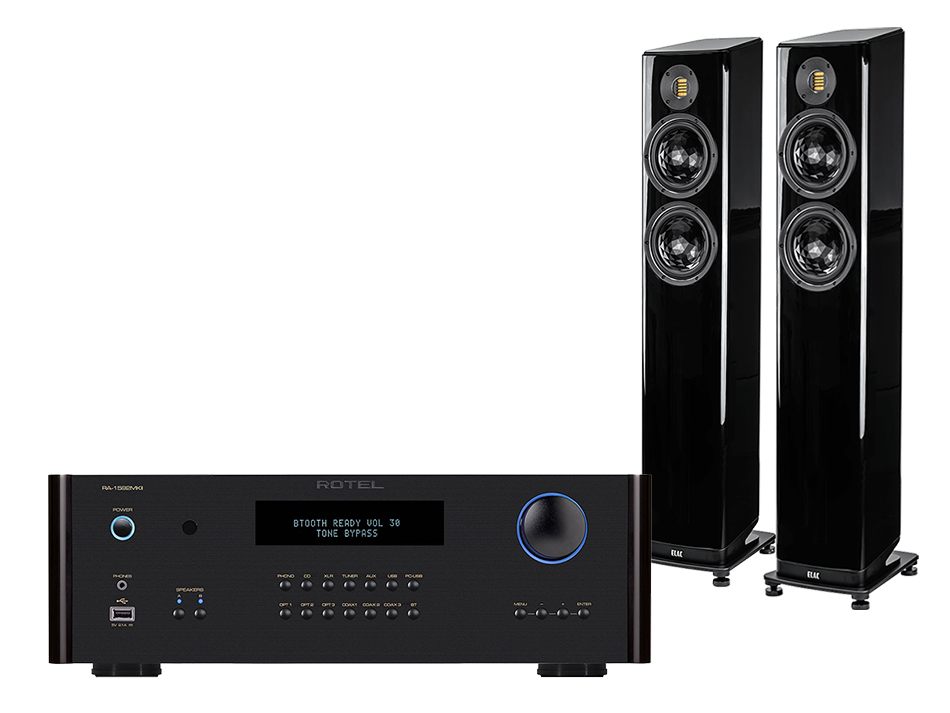 Rotel RA-1592 MkII + Vela FS408.2