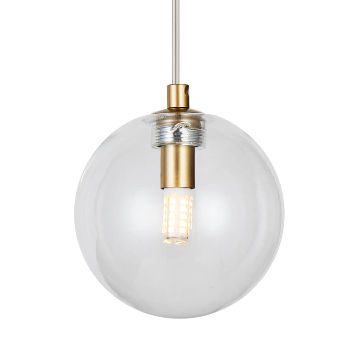 Metalowa lampa kula BUBBLES AZ5954+AZ5955 Azzardo G9 złoty przezroczysty
