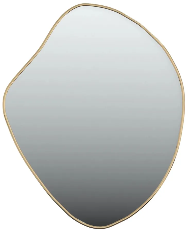 Ścienne zlote lustro wiszące 50x40 cm H1-B53