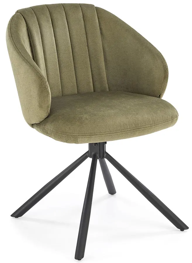 Oliwkowe krzesło z funkcją obracania siedziska G8-H98