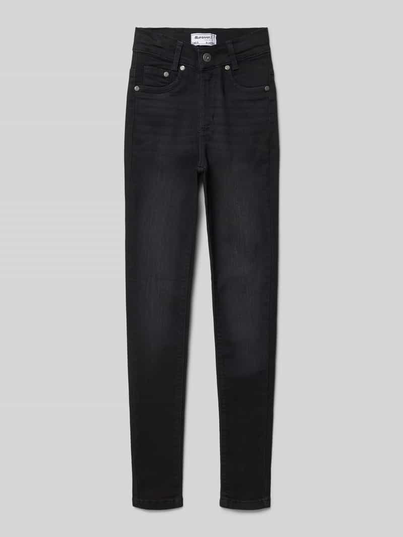 Jeansy o kroju slim fit z 5 kieszeniami