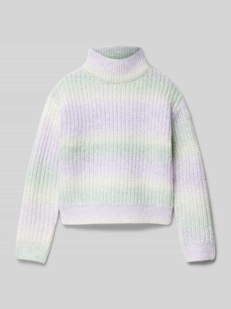Sweter z dzianiny o kroju regular fit z cieniowaniem
