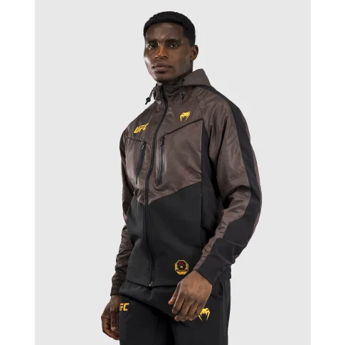 UFC Venum Bluza Z Kapturem Rozpinana Fight Week Hoodie Brown