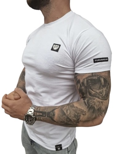 Koszulka biała męska Logo Furia