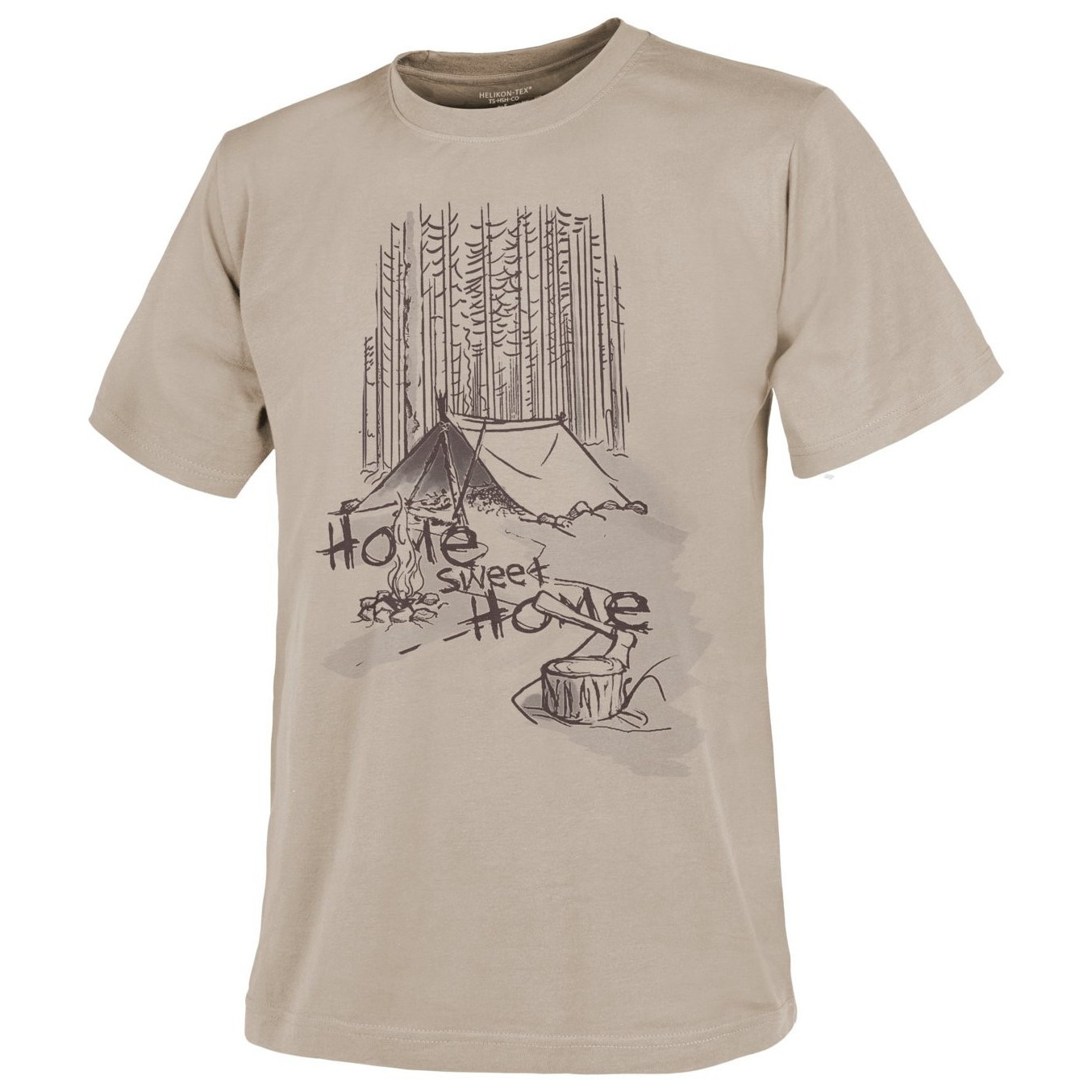 Koszulka męska Helikon-Tex T-Shirt (Home Sweet Home) Rozmiar: M / Kolor: beżowy