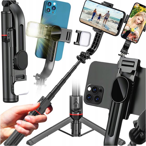 Selfie Stick Kijek Kij Do Selfie Statyw Telefon Bluetooth Tripod Z Pilotem