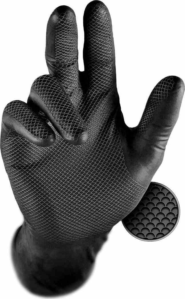 Grippaz Rękawiczki Nitrylowe Grippaz 246 Black 50 sztuk BL