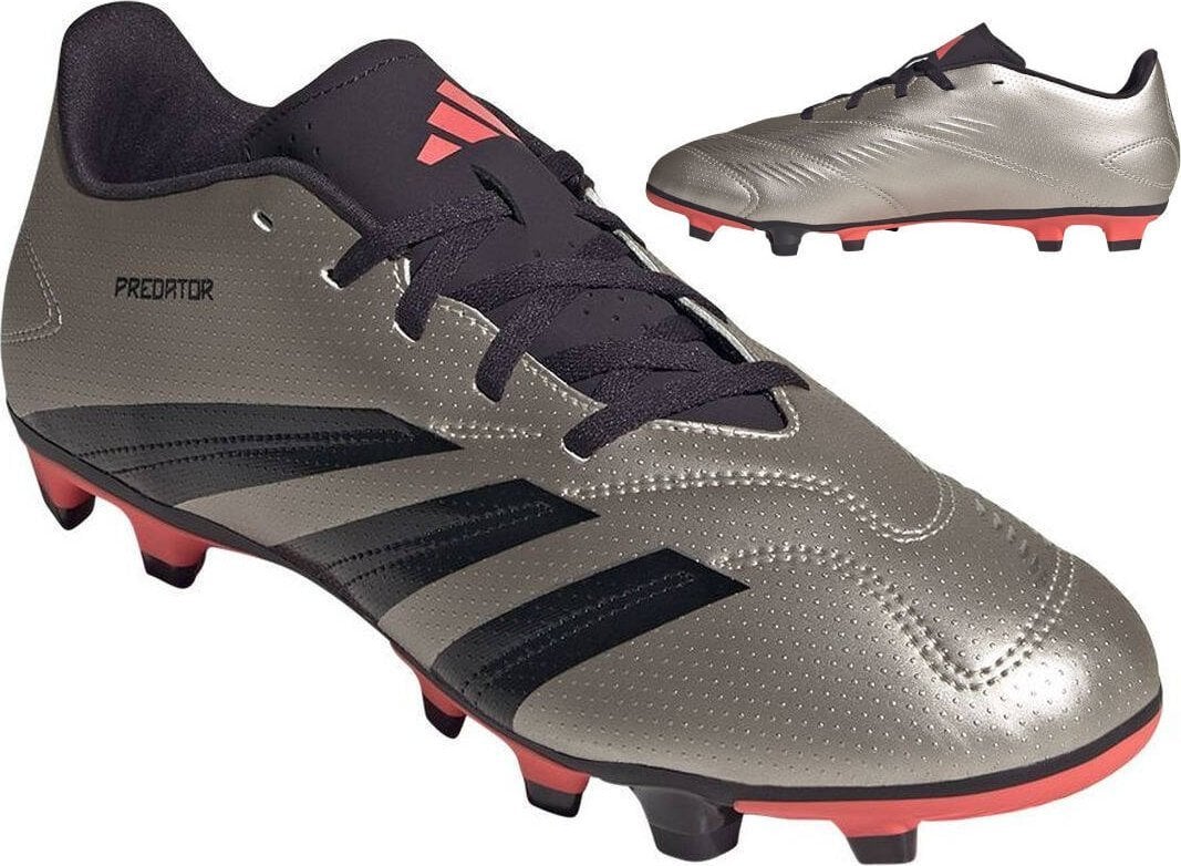Adidas Buty piłkarskie, lanki - Predator Club FxG, srebrne, r. 43 1/3 IF6341