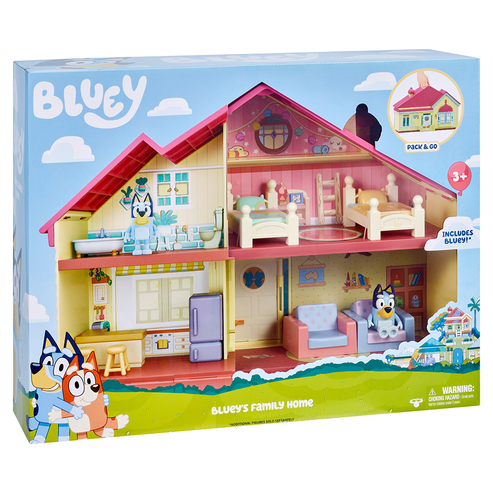 Dom do zabawy Moose Toys Bluey Blueys Family Home 11 elementów