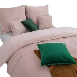 Spod Igły I Nitki Pościel z mikrofibry 140x200 Cozy pudrowa miś pluszowa I23