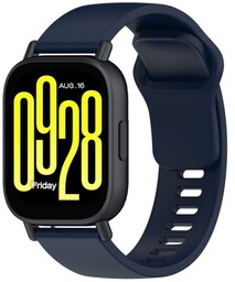 Bizon Silikonowy pasek Strap Watch Silicone do Xiaomi Redmi Watch 5 Lite / 5 Active, granatowy