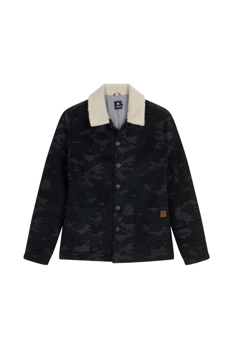 Kurtka męska Faguo Lorge Wool wełniana przejściowa-M