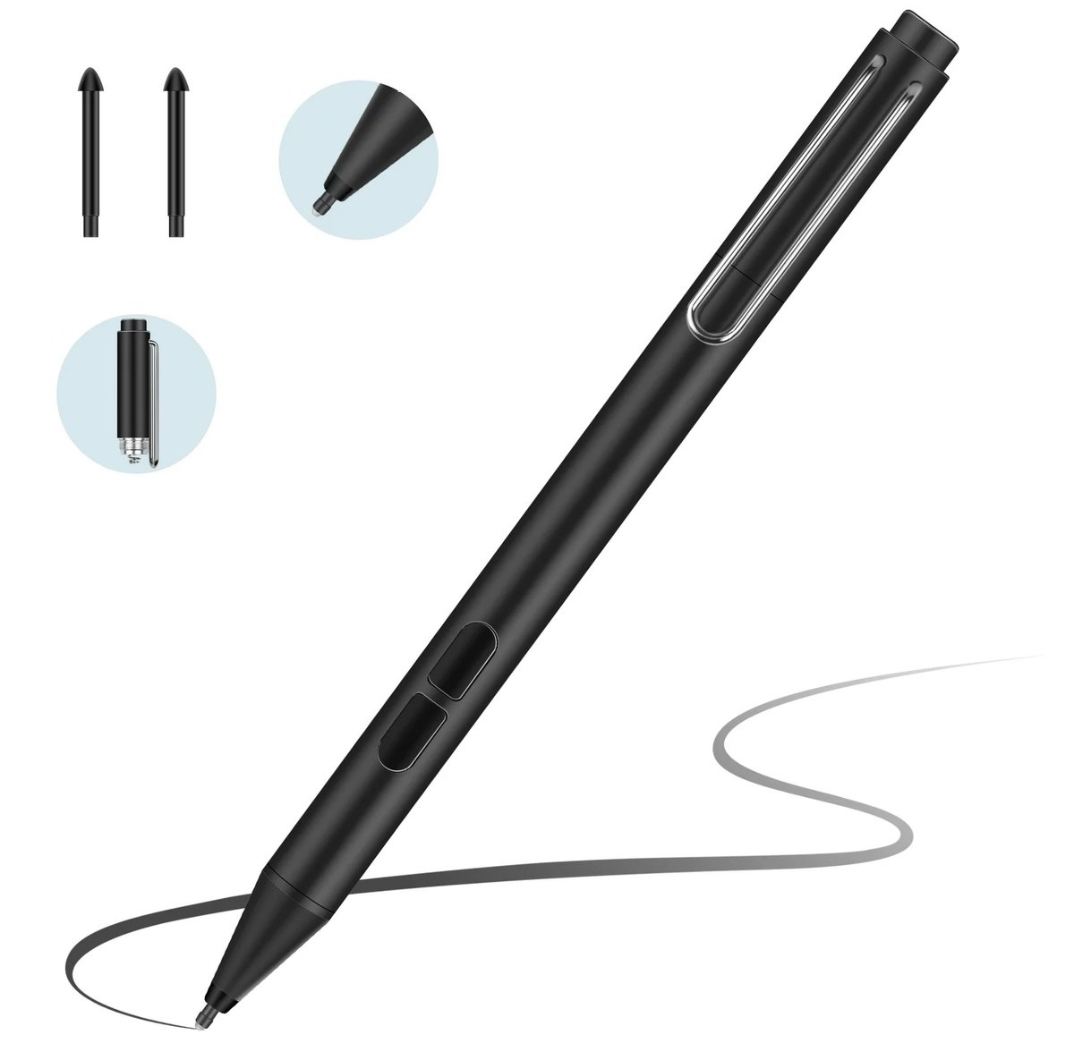 Pióro Rysik do Microsoft Surface Pen 4096 Czarny