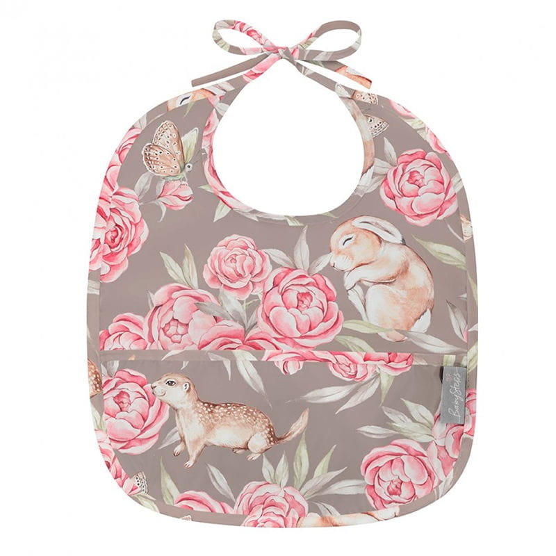 Śliniak z kieszonką Peony, BabySteps