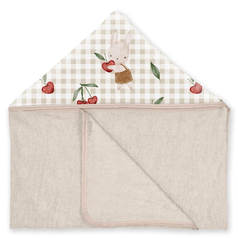 Ręcznik bambusowy dla niemowlaka Baby Wisienkowa Zabawa, Albero Mio