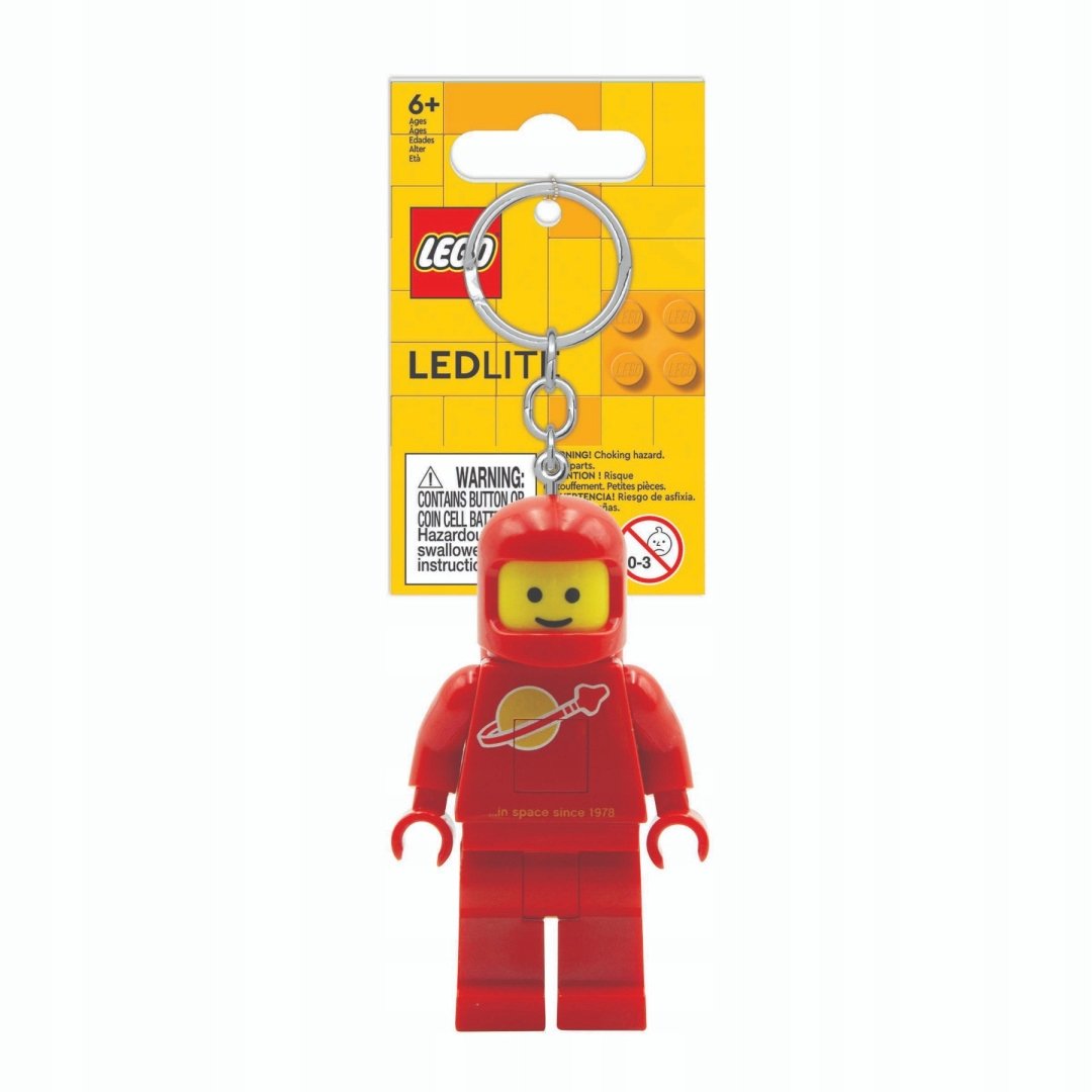 Brelok z latarką LEGO Czerwony astronauta LGL-KE10HR