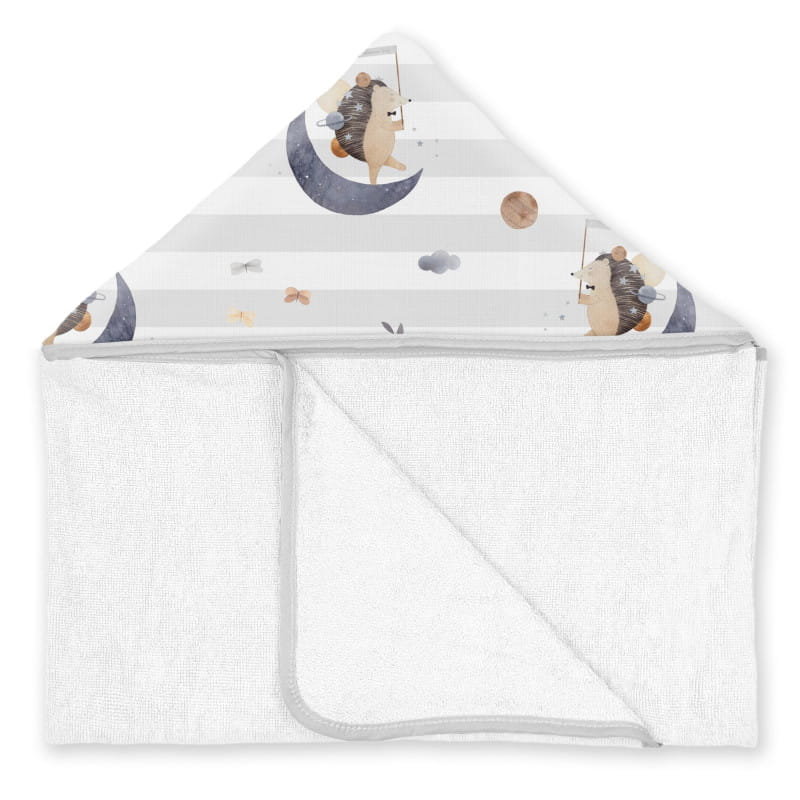Ręcznik bambusowy dla niemowlaka Baby Księżycowy Jeżyk, Albero Mio