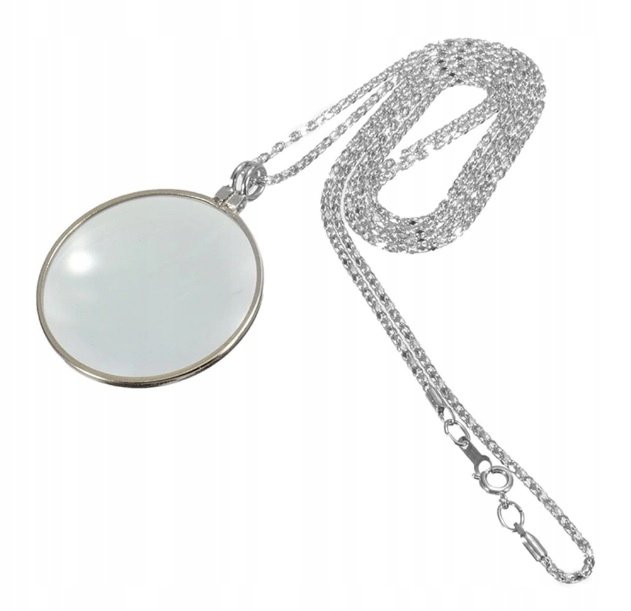 NASZYJNIK, WISIOREK PRZYWIESZKA - LUPA DLA SENIORA, MONOKL, POWIĘKSZENIE x5