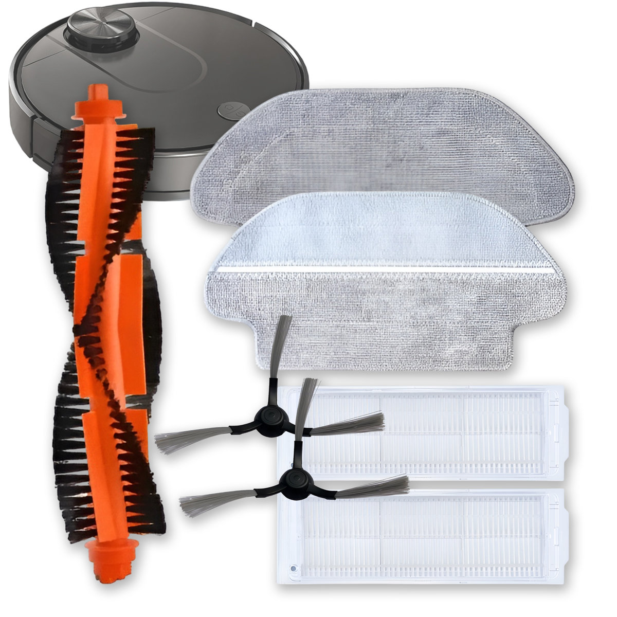 Zestaw szczotki filtry mop do xiomi Viommi V2 V3 7 elementów zamiennik