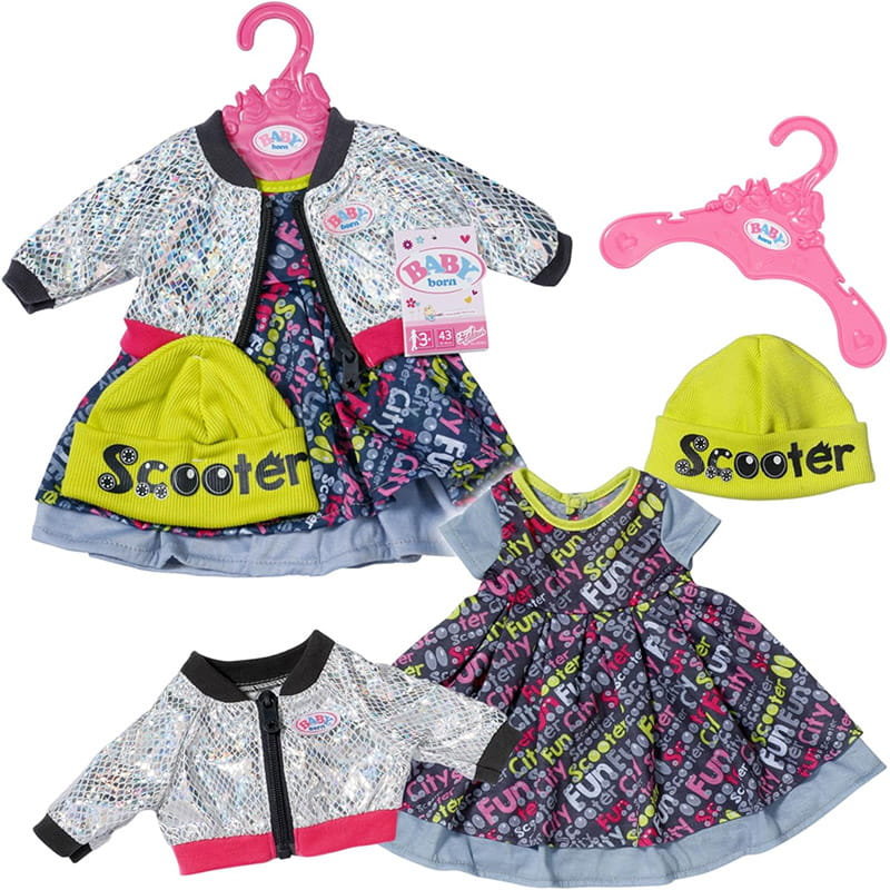 Baby Born City Style Outfit Ubranko Na Skuter Dla Lalki 43cm 3+