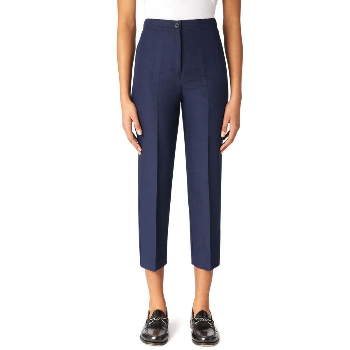 Spodnie damskie Trussardi Linen cygaretki lniane-M