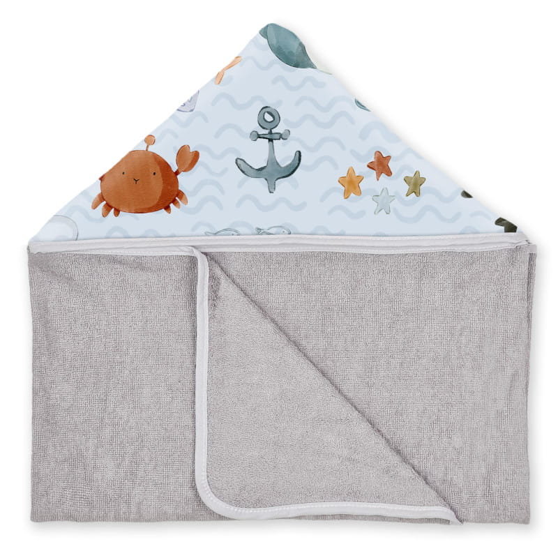 Ręcznik bambusowy dla niemowlaka Baby Ocean Krabik i Przyjaciele, Albero Mio