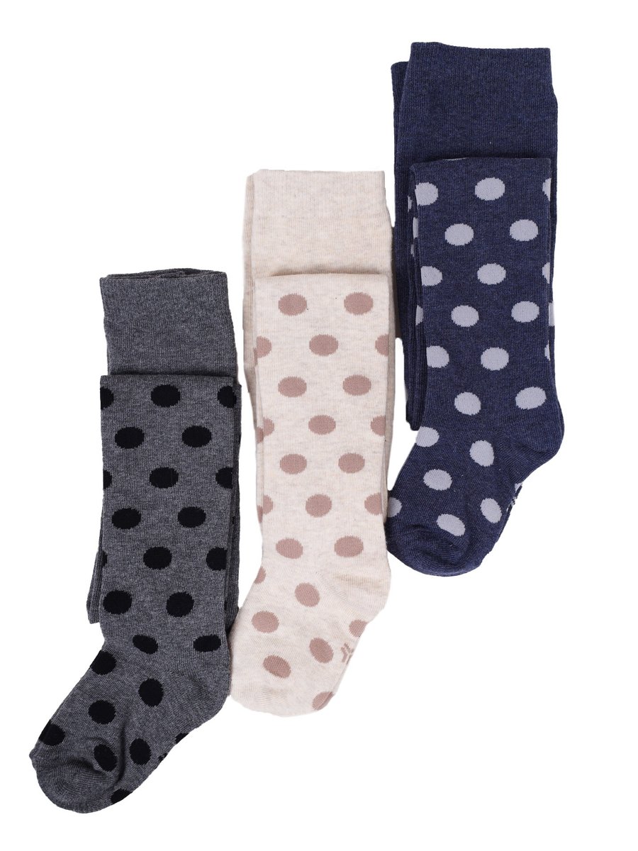 Rajstopy dziewczęce bawełniane we wzory 3PAK 128-134 YOCLUB