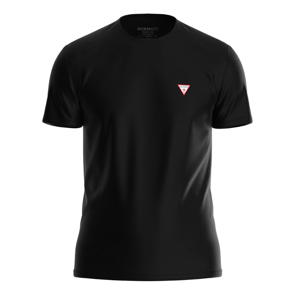 Guess Męski Czarny T-Shirt Koszulka Krótki Rękaw L