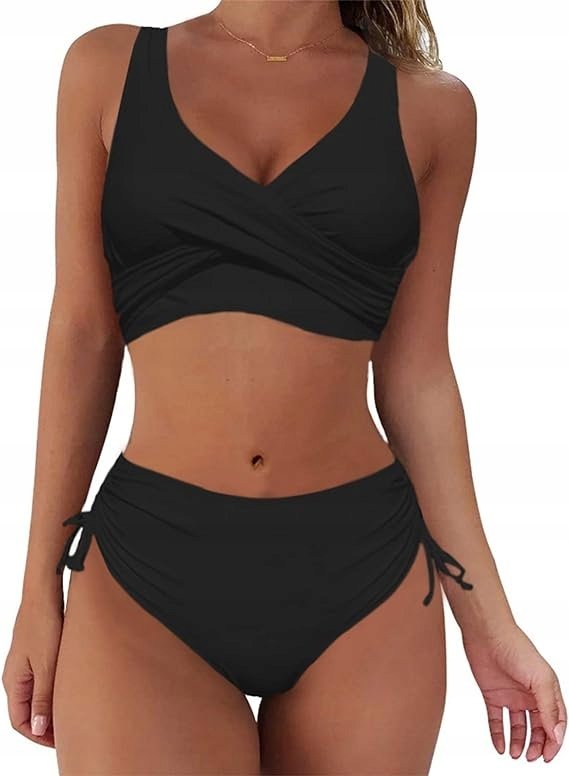 Strój Kąpielowy Dwuczęściowy Bikini Wiązane Roz.L