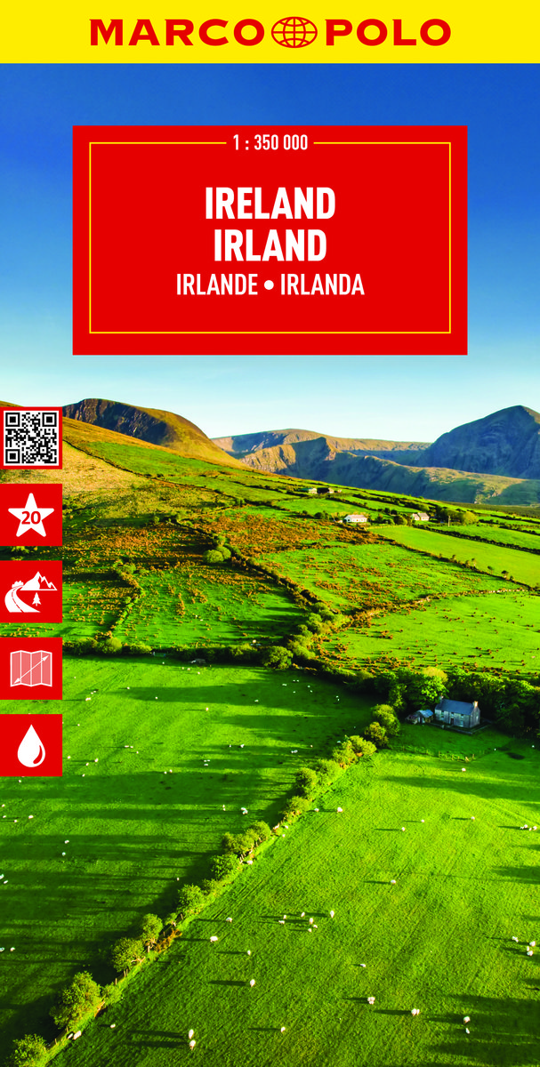 Irlandia. Mapa drogowa. 1:350 000