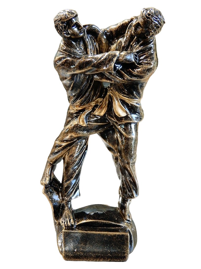 FIGURKA WALCZĄCY JUDOCY STATUETKA TROFEUM SPORTOWE JUDO 20,5