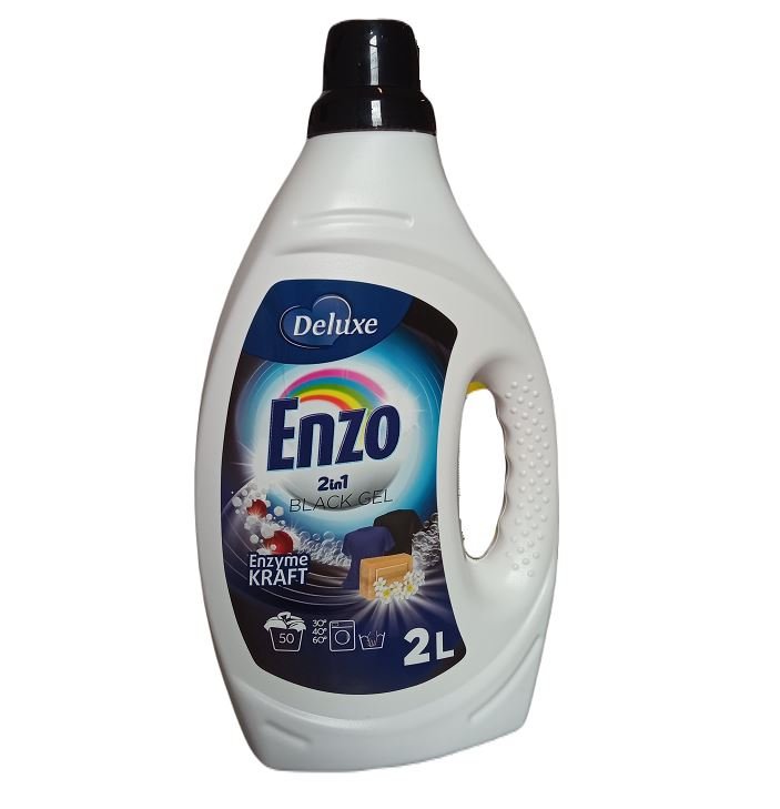 Enzo Black 2W1 Żel Do Prania Tkanin Czarnych I Ciemnych 2L