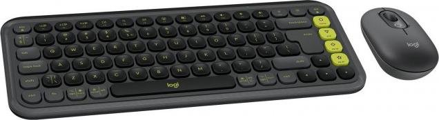 Zestaw klawiatura i mysz Logitech POP ICON Combo Grafitowy